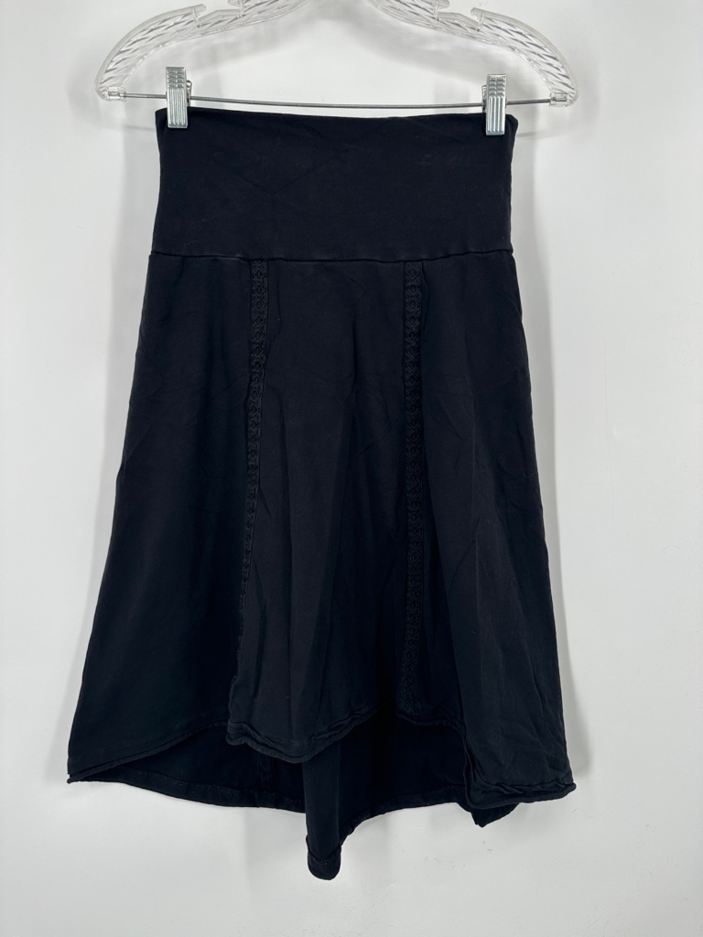 Prana Black High-Low A-Line Skirt
